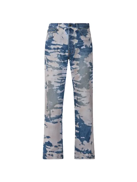 AMIRI bleached straight flare jeans Blue AMBMJE1066