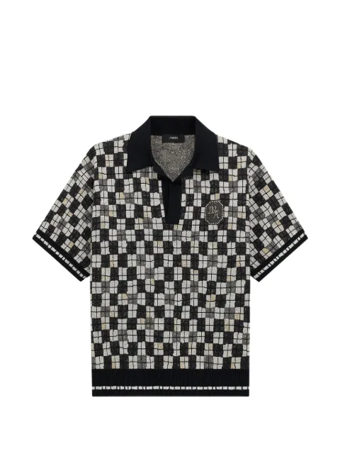 AMIRI Chateau crest skate polo shirt Black AMTOKN1065