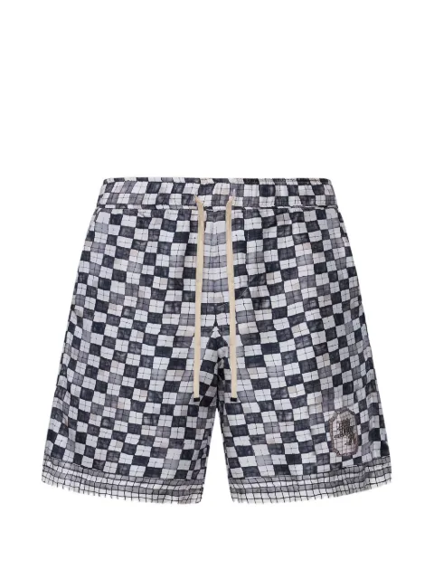 AMIRI MA checkered shorts Blue AMBMSO1037