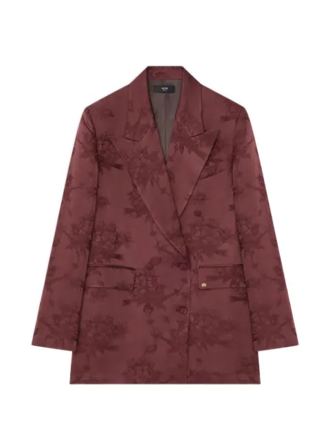AMIRI floral double-breasted blazer Brown AWTISU1004