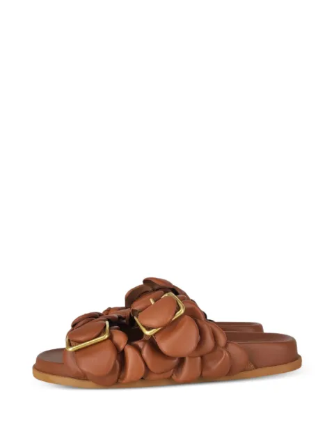 Valentino Garavani Pre-Owned Atelier 03 Rose leather sandals Brown 2056404