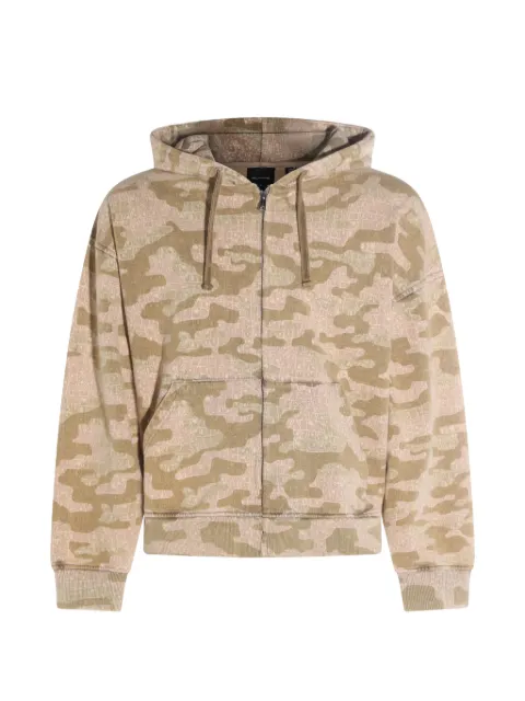 Daily Paper camo-print zip-up hoodie Neutrals 2610016839
