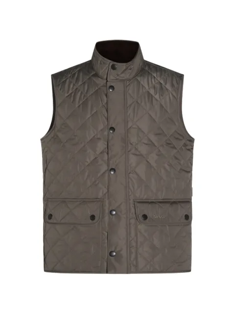 Barbour quilted button vest Brown 261MGI0245MGIGN34