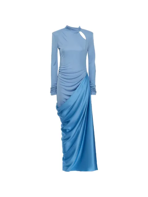 Valentino Garavani cut-out draped maxi dress Blue BVAK90A5Y