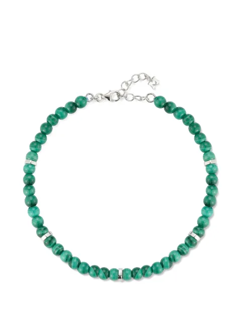 Mateo Hex Nut malachite bead bracelet Green HEXNUTMALACHITEBEADBRACELET