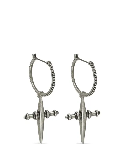 Luv Aj cross-hoops earrings Silver LAE0041
