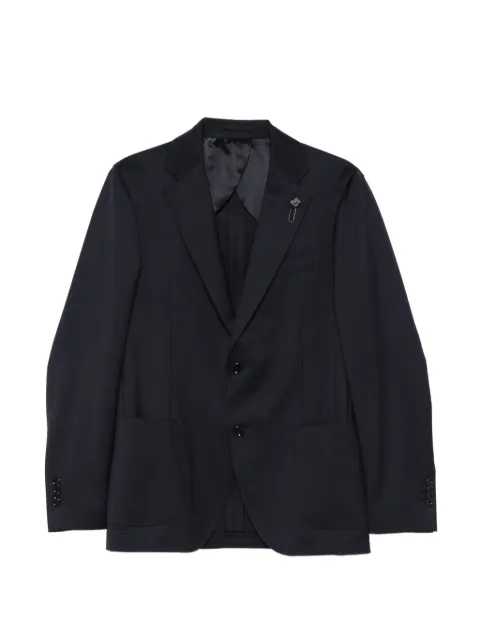 Lardini notched-lapel blazer Blue CN528AECN64414