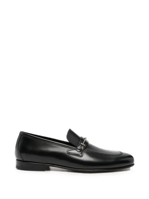 TOM FORD Gigi T-hardware leather loafers Black J1657LCL497P