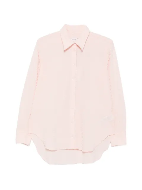 Hunza G long-sleeves shirt Pink SEERSUCKEROVERSIZED