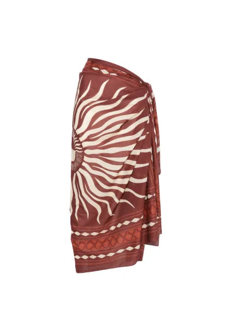 Johanna Ortiz Golden Horizon pareo skirt Red AC03224