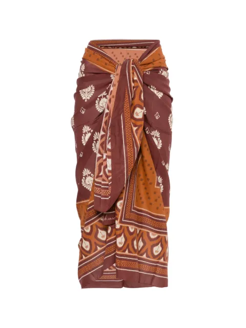 Johanna Ortiz Spirit of the Rider pareo skirt Red AC03218