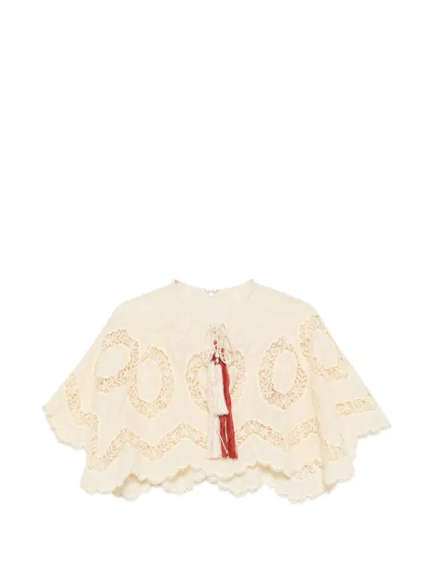 Johanna Ortiz tassel-detail blouse Neutrals PT03984