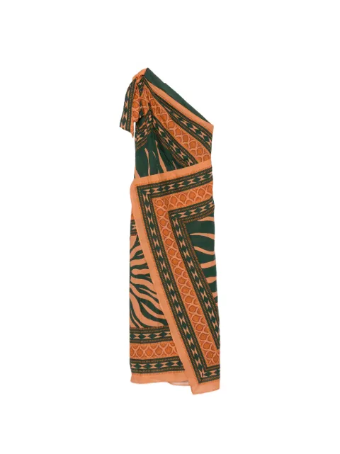 Johanna Ortiz Embracing Courage one-shoulder midi dress Green PT03964