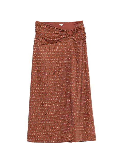 Johanna Ortiz Under The Sun paisley-print skirt Brown PT03994