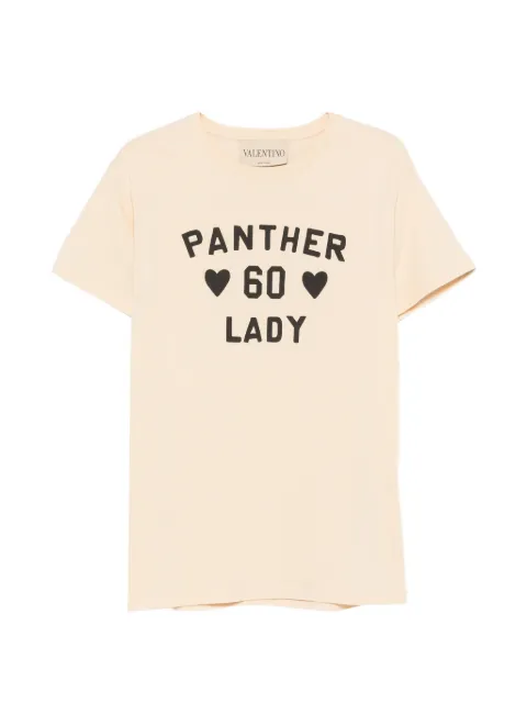 Valentino Garavani slogan-print cotton T-shirt Neutrals 9B3MG26GAA2