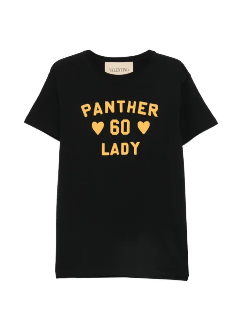 Valentino Garavani Panther Lady print T-shirt Black 9B3MG26GAA2