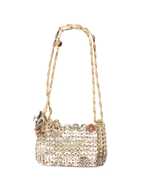 Rabanne 1969 flower-charm shoulder bag Gold 26ASS0127MET964