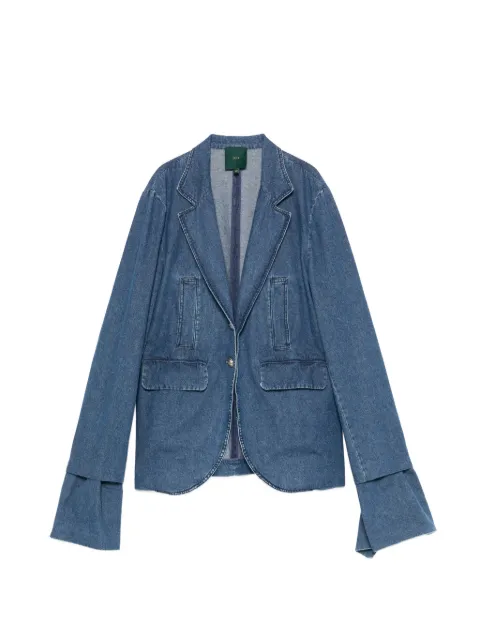 Jejia Harry flared-cuff denim blazer Blue MJD560ATEX49
