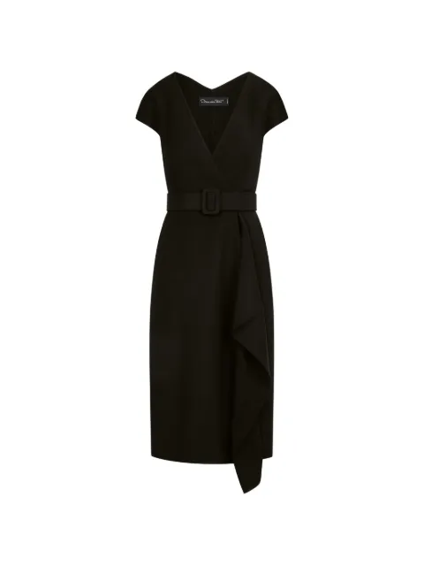 Oscar de la Renta wool-blend pencil dress Black 25CN220SWABLK