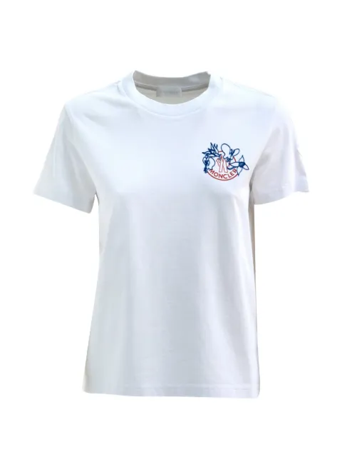 Moncler logo-detail T-shirt White L10938C0005689AUG