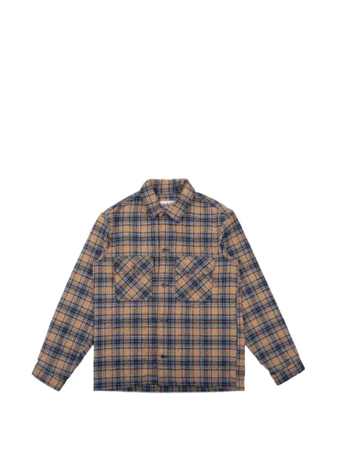Naked and Famous Work flap-pocket flannel shirt Neutrals 120129817