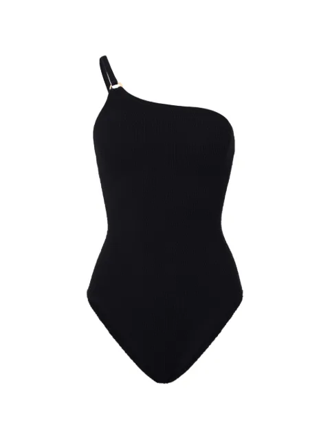 Hunza G Clara one-shoulder swimsuit Black CLARASWIM
