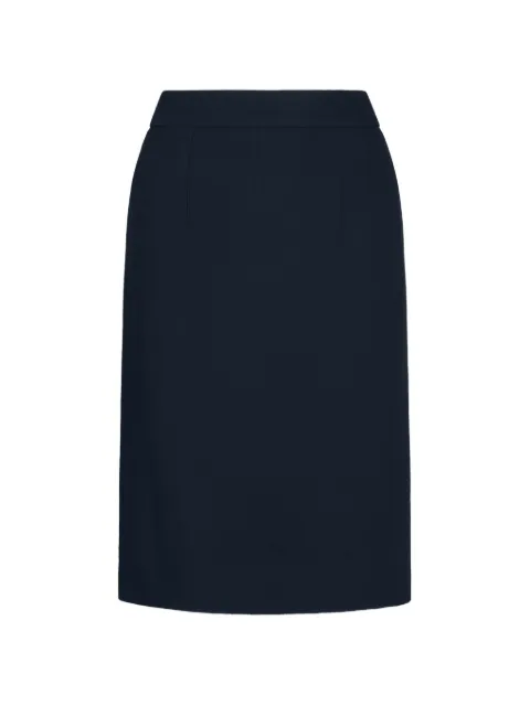 Oscar de la Renta wool-blend pencil skirt Blue 25CN401STWNAV