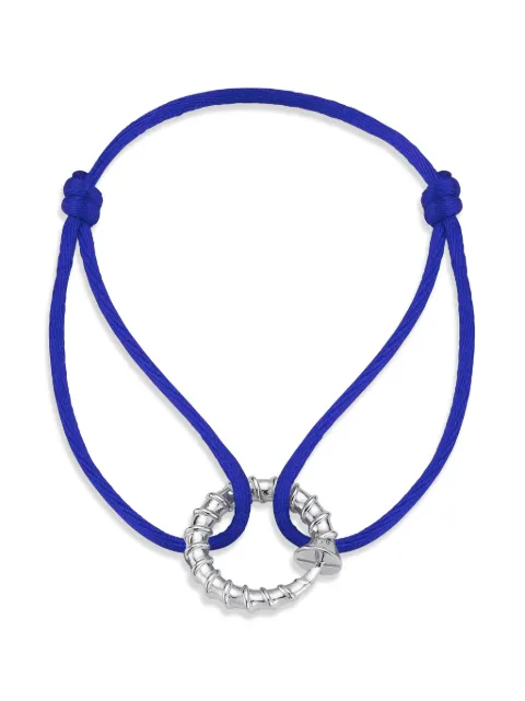 Mateo screw cord bracelet Silver SCREWCIRCONBLUENYLONCORDBRACELET