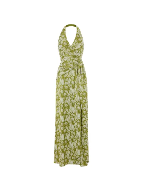 Temperley London Celine halter dress Green 26UCEL55002