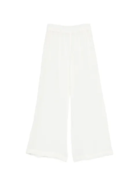 Maurizio Braschi lace-trim trousers White W01291081