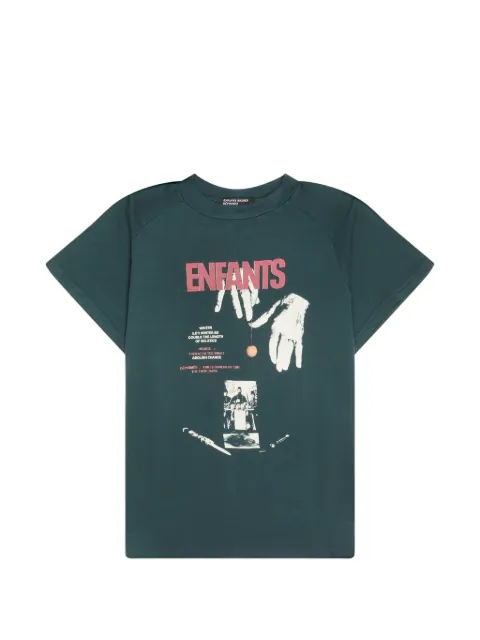 Enfants Riches Déprimés Double the Length of Solstice raglan-sleeve printed T-shirt Green MTPS0009