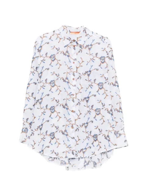 Ermanno Scervino long-sleeve embroidered shirt White D484K601YIY