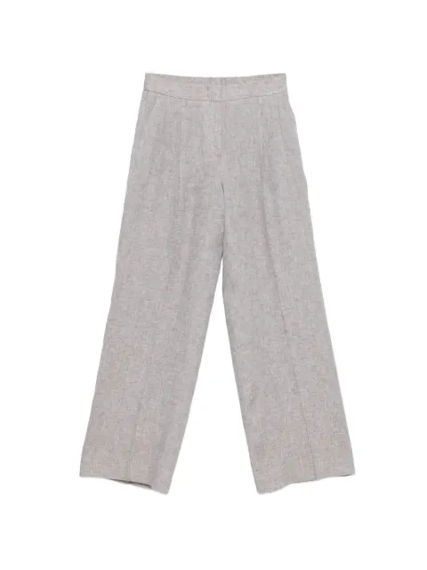 Peserico pleated-design trousers Neutrals P04333A02600