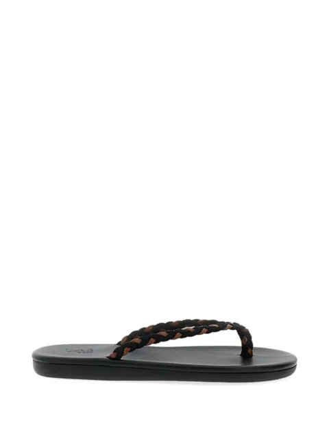 Ancient Greek Sandals Saionara braided flip-flops Black 109301004BLACK