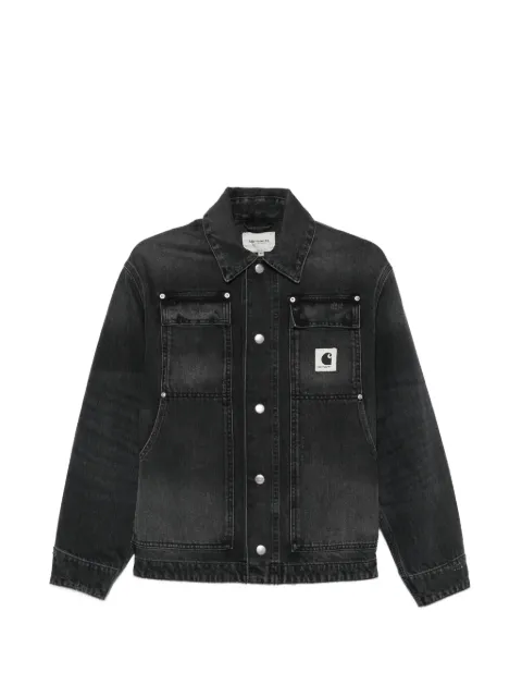 Carhartt WIP OG Arctic buttoned logo-patch jacket Black I036316