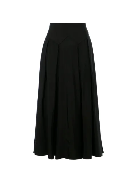 Temperley London Elodie pleated midi skirt Black 26UELO55049