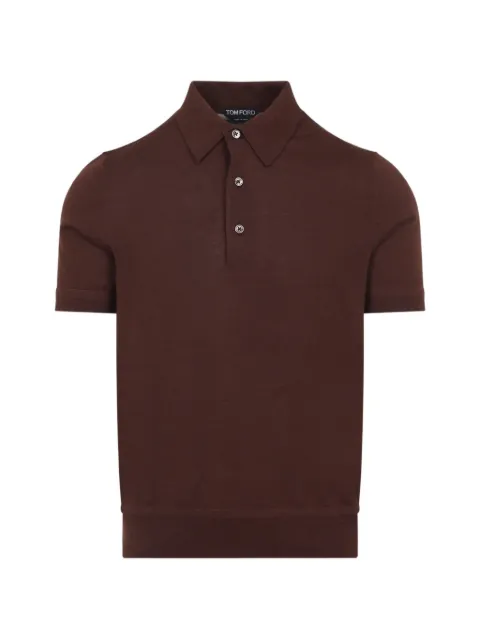 TOM FORD cashmere polo shirt Brown KPS039YMK073