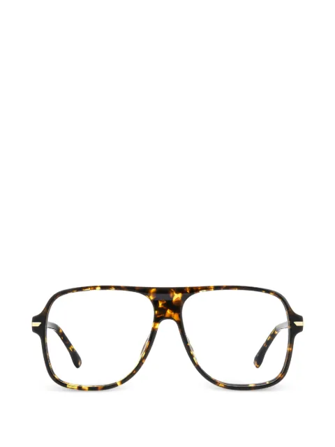 Victoria Beckham Eyewear pilot-frame glasses Brown VB1011