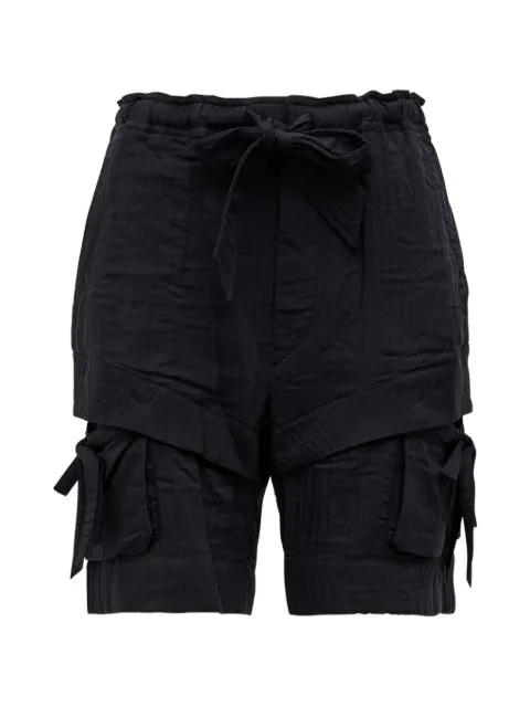 MARANT ÉTOILE Bermia tie-waist pocket shorts Black SH0261FAD1G02E