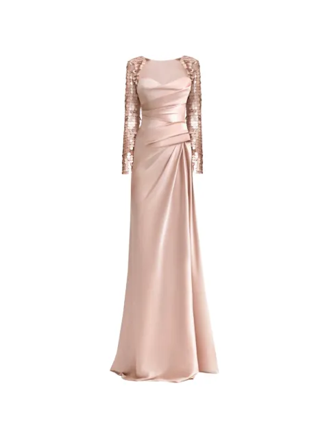 Gemy Maalouf draped maxi dress Pink EDFW262108LDBOL