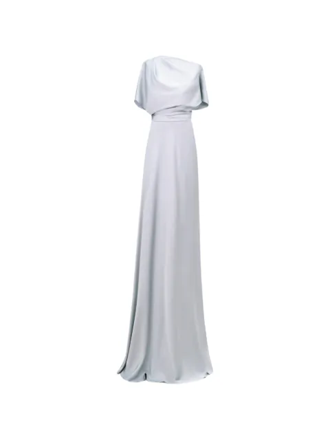 Gemy Maalouf one-shoulder draped maxi dress Blue EDW251955LD