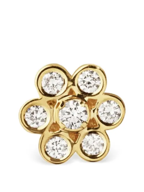 Sophie Bille Brahe Petite Lily Fleur diamond earrings Gold EA26FLOMINIWH