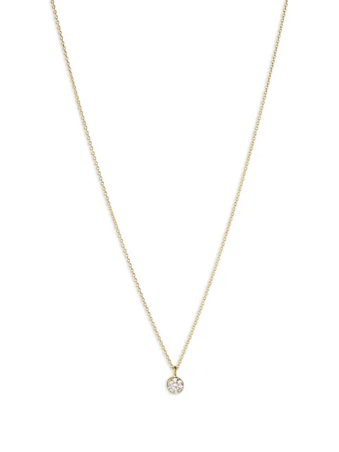 Sophie Bille Brahe Lily Diamant Simple diamond necklace Gold NL26030CTROUNDWH