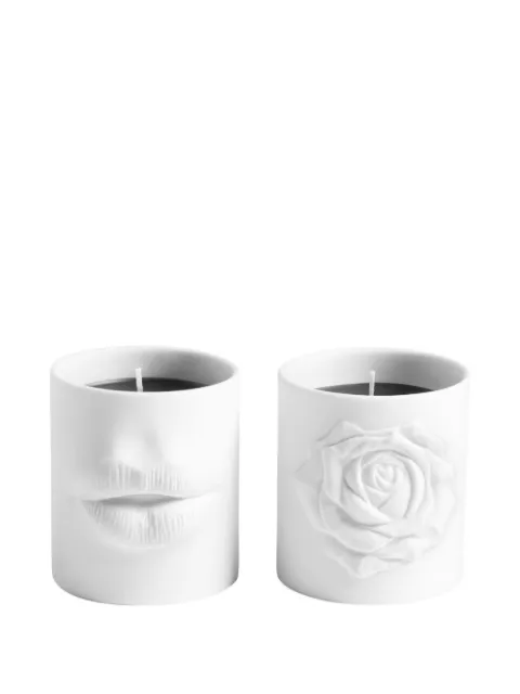 L'Objet small Le Duo candle set White C235GS