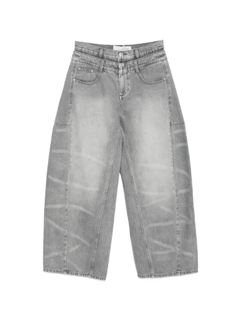 Feng Chen Wang cotton jeans Grey FUS21TR18G