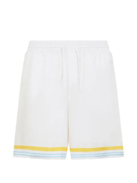 Casablanca silk shorts White MSS26TR39909