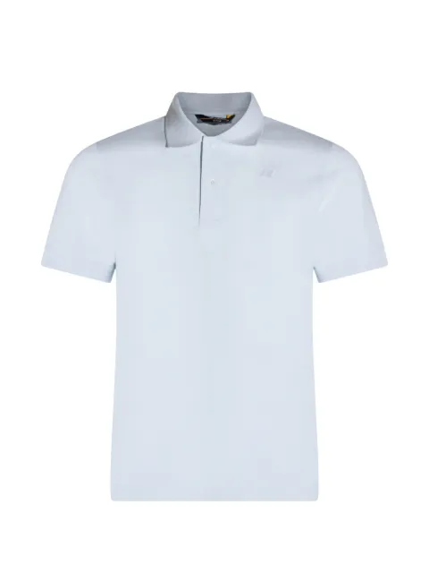 K-Way button polo shirt Blue K5127BW