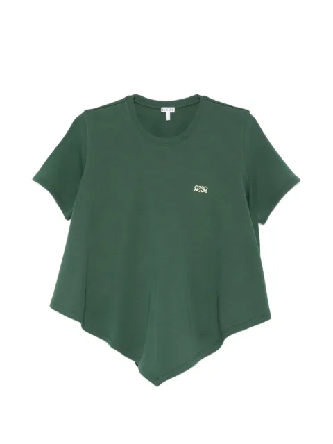 LOEWE asymmetric T-shirt Green S540Y22X87