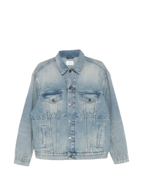 Haikure Clay Broken Celestial distressed buttoned jacket Blue HEW09126DF203