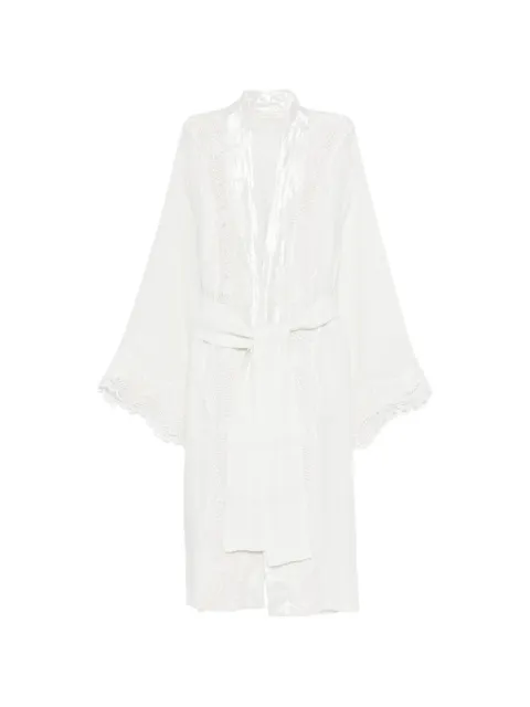 Maurizio Braschi open-front kimono White W07200781MZS6MATWHT